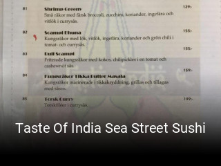 Taste Of India Sea Street Sushi